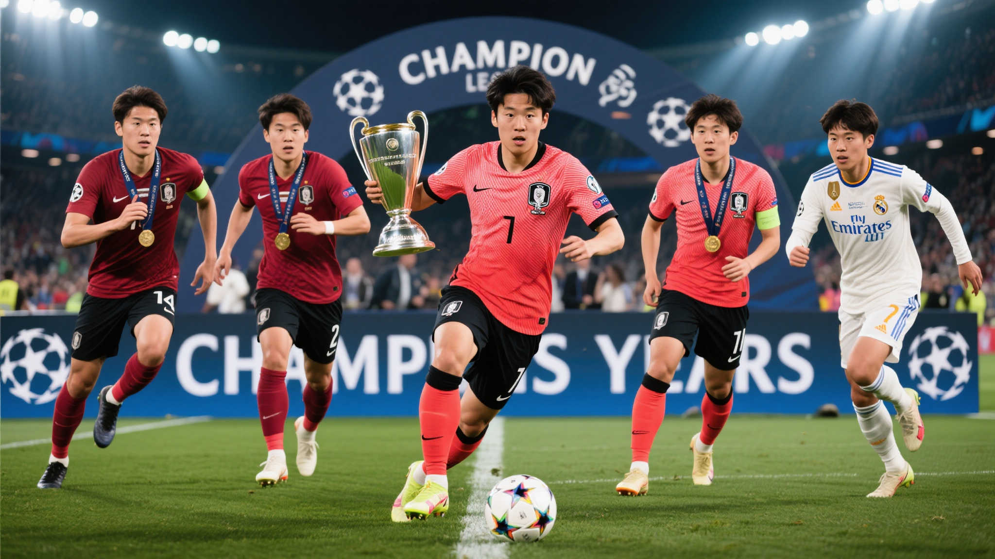 亚洲荣耀！五大球星斩获冠军，李刚仁闪耀赛季